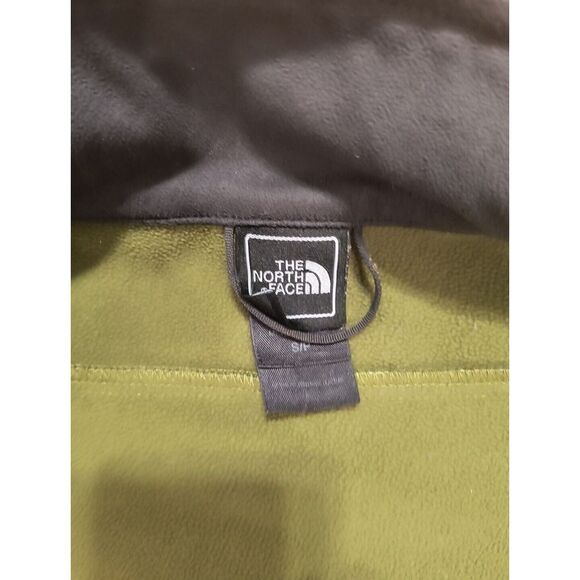Men's North Face Soft Shell Jacket Green With Fleece Lining Size Small - Picture 7 of 10